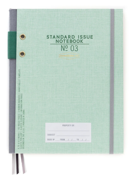 Standard Issue Notebook No 3 Green