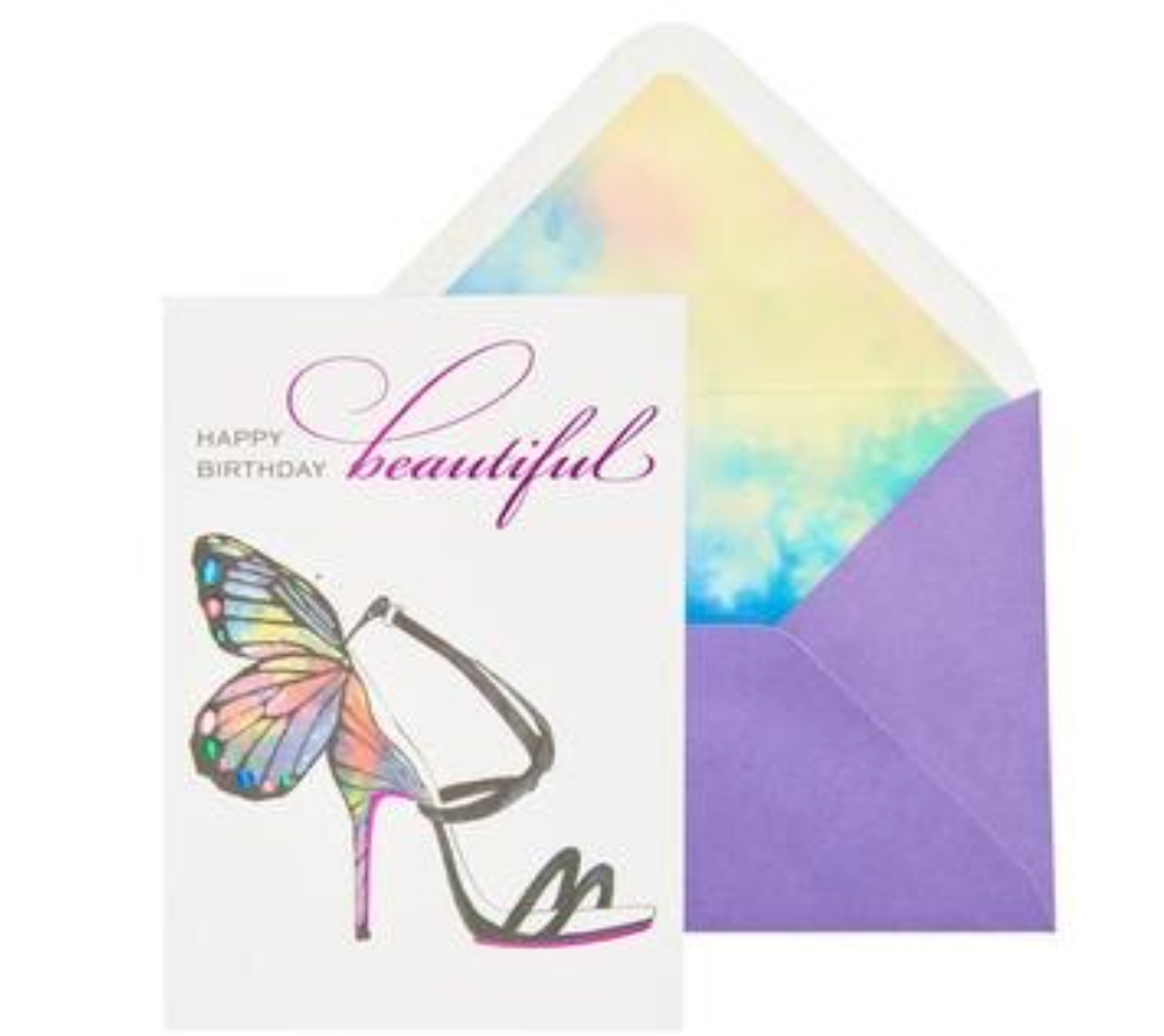 Butterfly Shoe Birthday Card