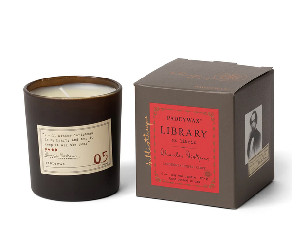 Library 6 oz Candle - Charles Dickens