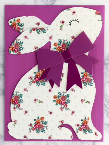 Die-Cut Bunny Easter Card