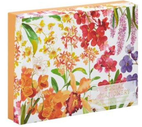 Exotic Orchids Social Stationery