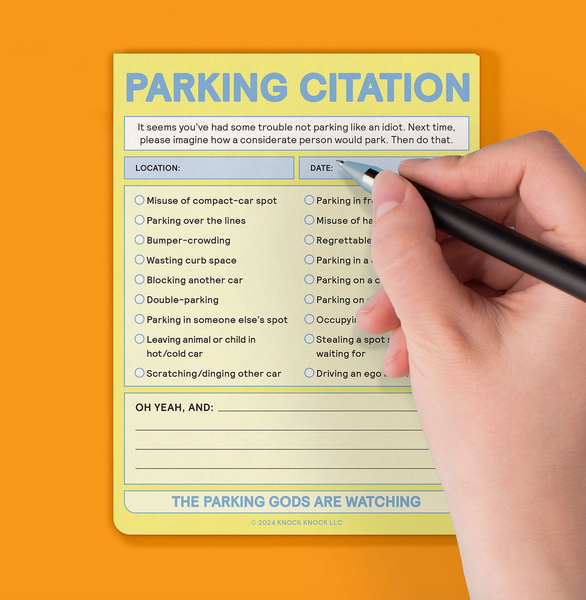 Parking Citation Nifty Note (Pastel Version)