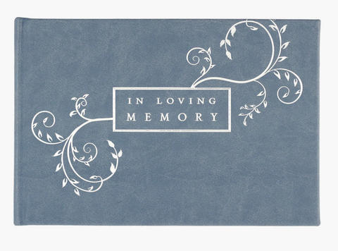 In Loving Memory Guest Book (Blue)