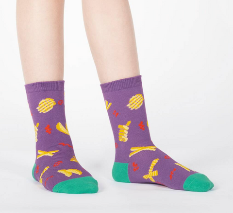 Everyday is Fry-Day Youth Crew Socks