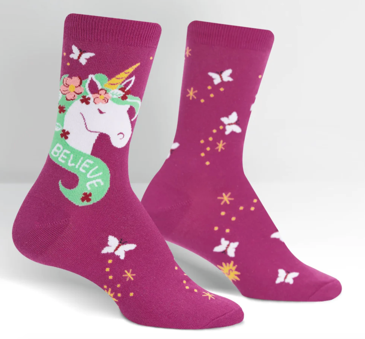 Believe in Magic Crew Womens Socks