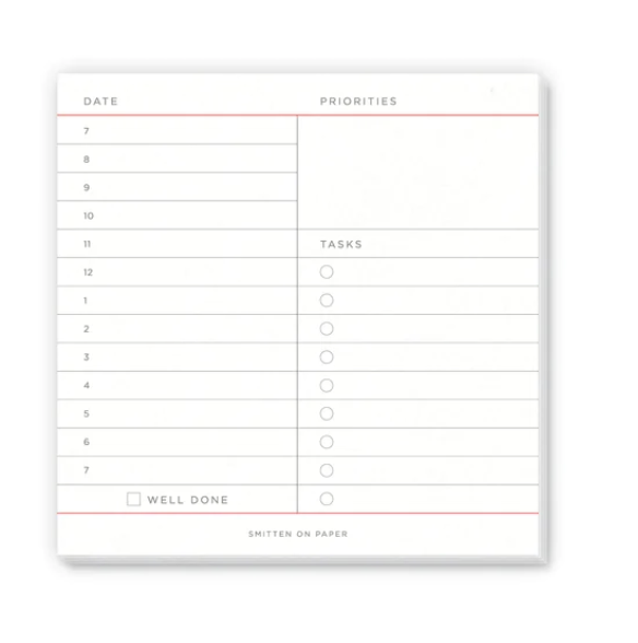 BLUSH ORGANIZATION NOTEPAD