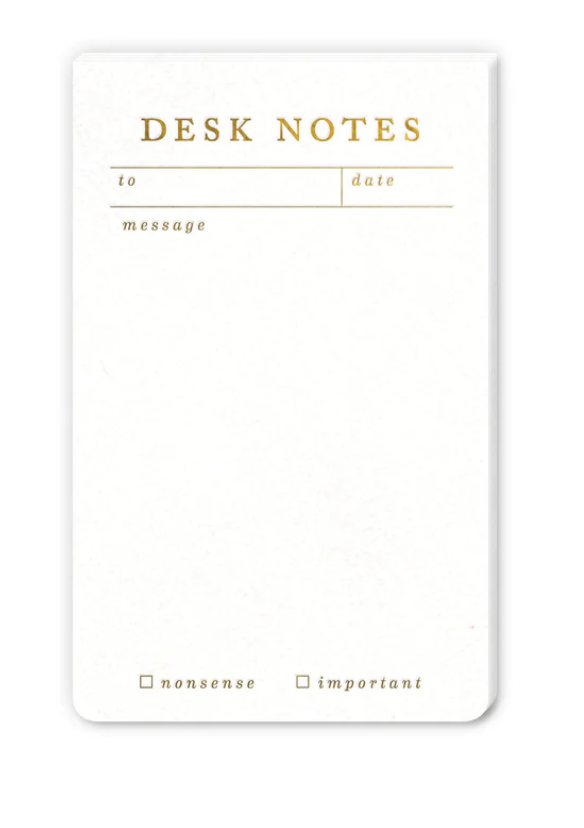 DESK NOTES NOTEPAD