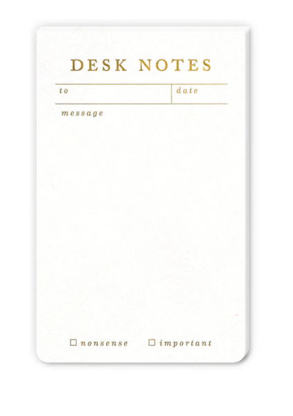 DESK NOTES NOTEPAD