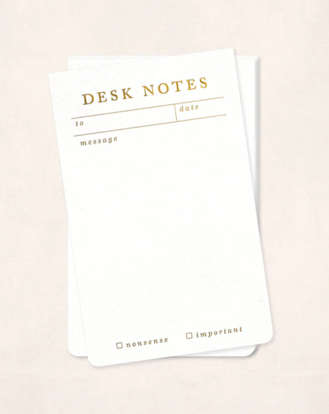 DESK NOTES NOTEPAD