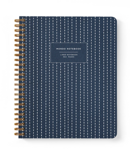 MONDO NOTEBOOK IN BLUE STITCH