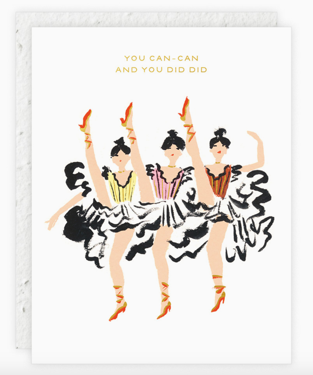 You Can-Can - Congratulations Card