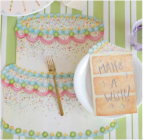 Die-cut Birthday Cake Placemat