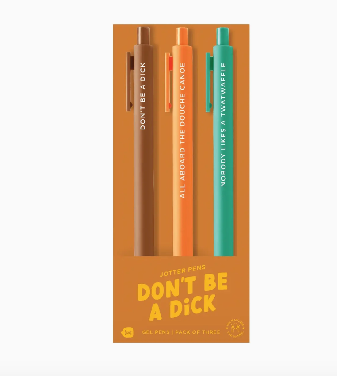 Jotter Pen Set of 3 - Don't Be a Dick