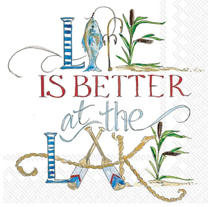 Life is Better at the Lake Art Print