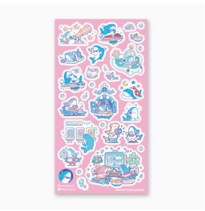 Stellar Sharks Sticker Sheet