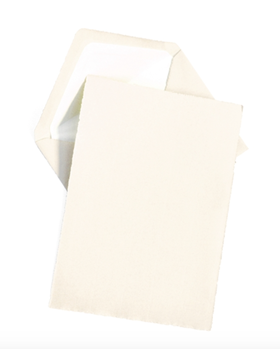 Classic Deckle Edge Sheet Correspondence  A5