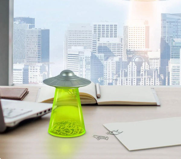 FILING SAUCER UFO Paperclip Dispenser