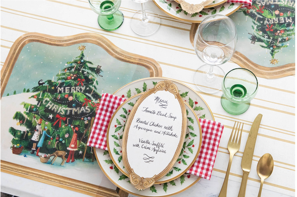 Die-cut Trim The Tree Placemat - 12 Sheets