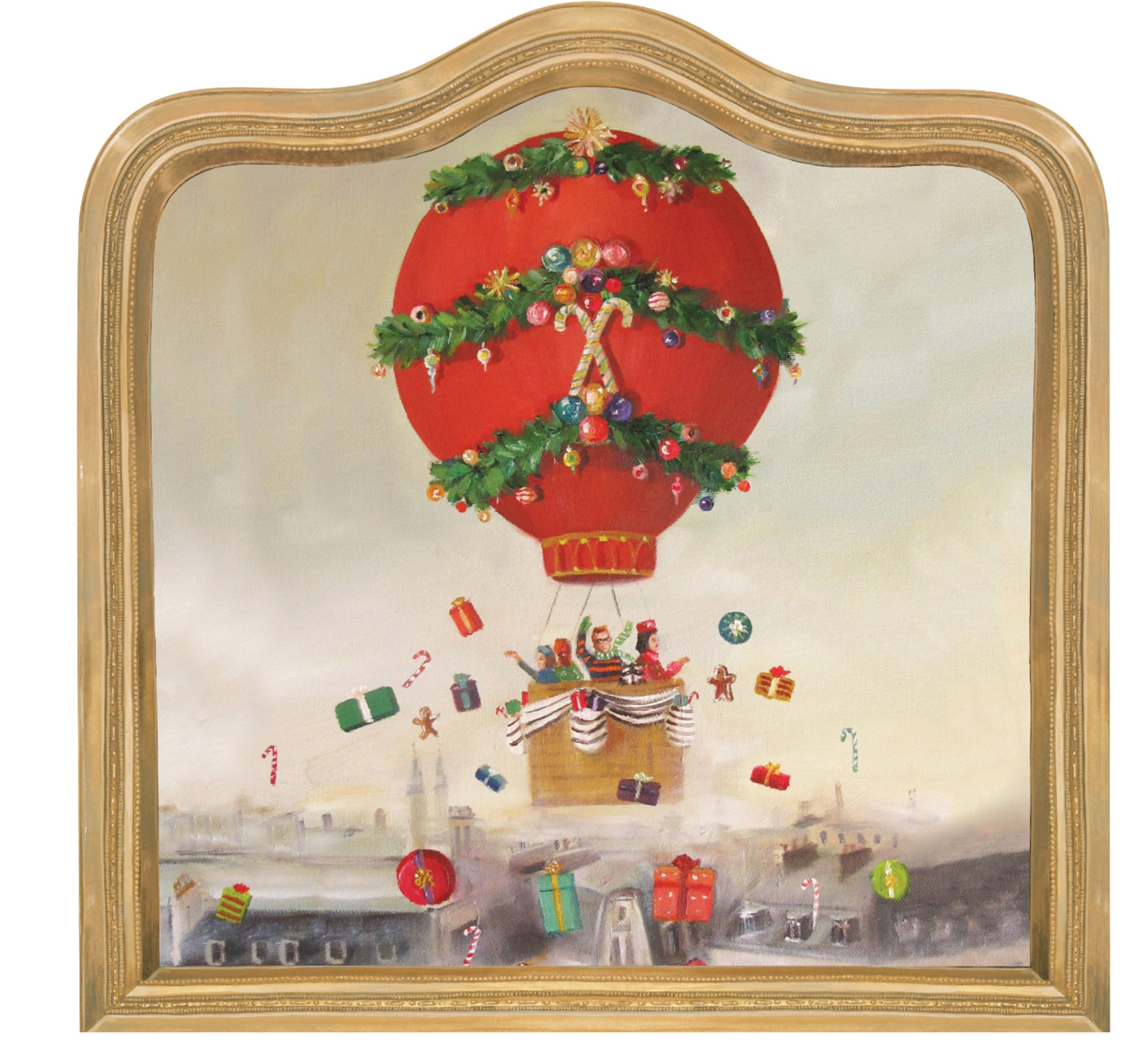 Die-cut Christmas Balloon Ride Placemat - 12 Sheets