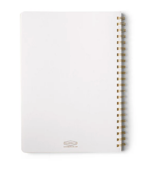 Textured Paper Twin Wire Notebook - Large Speckled Ivory