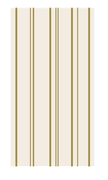 Antique Gold Stripe Guest Napkin