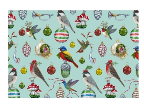 Baubles and Birds Paper Placemats