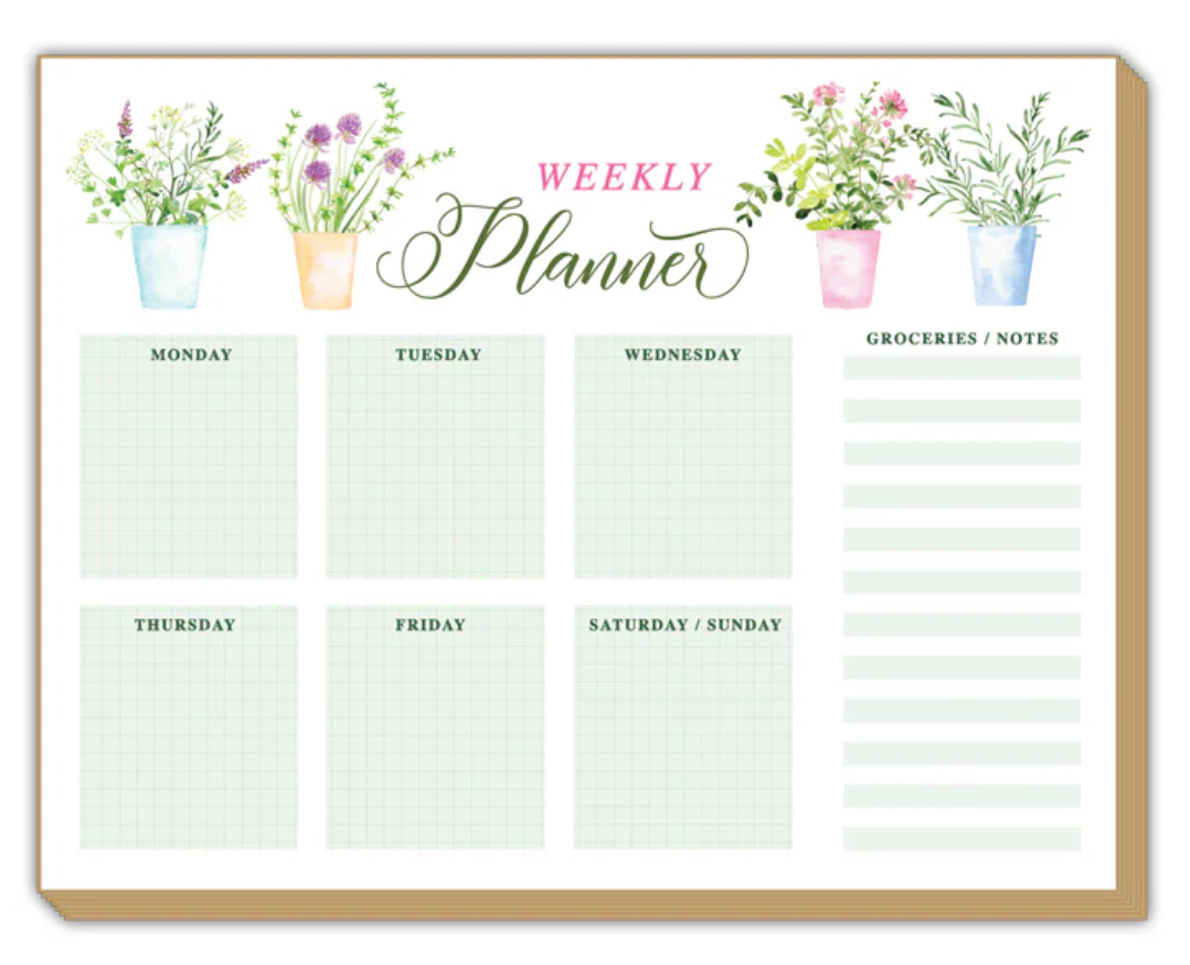 Weekly Planner Garden Herbs Luxe Planner