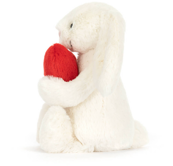 Bashful Red Love Heart Bunny Little