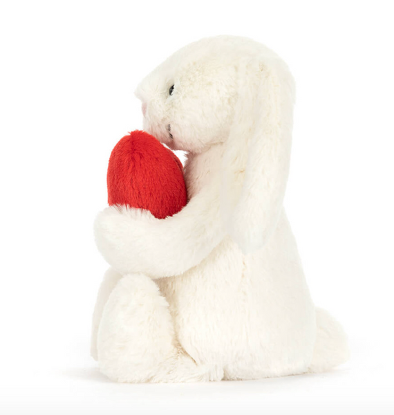 Bashful Red Love Heart Bunny