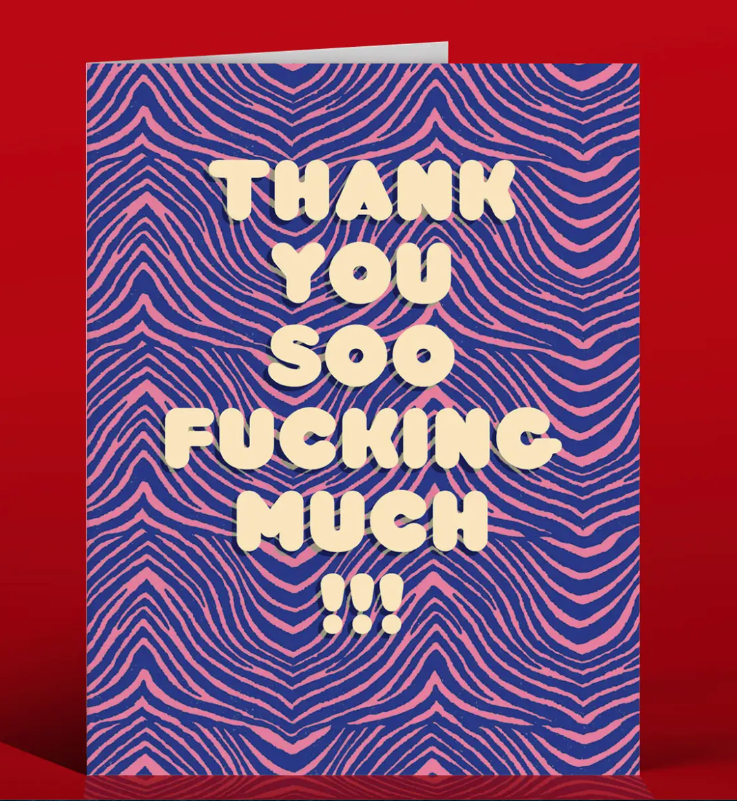 ZEBRA THANK YOU card