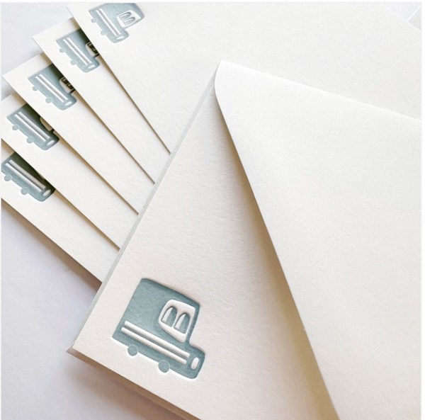 Mail Truck Note Set