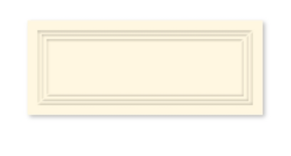 Place Card Pochette Smooth Cream Beveled