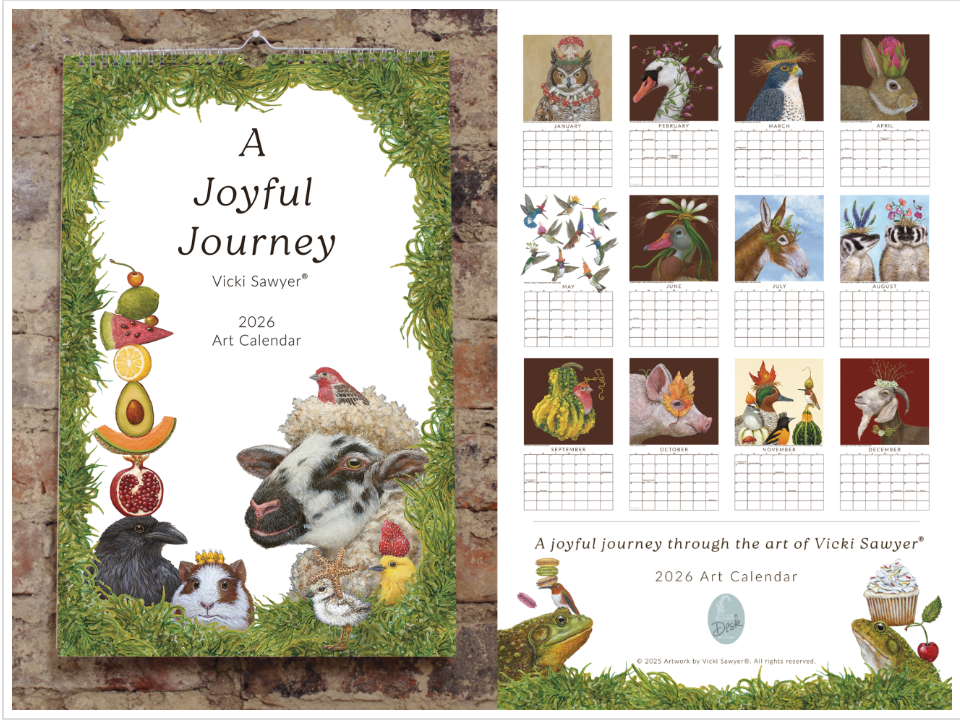Vicki Sawyer 2026 Art Wall Calendar