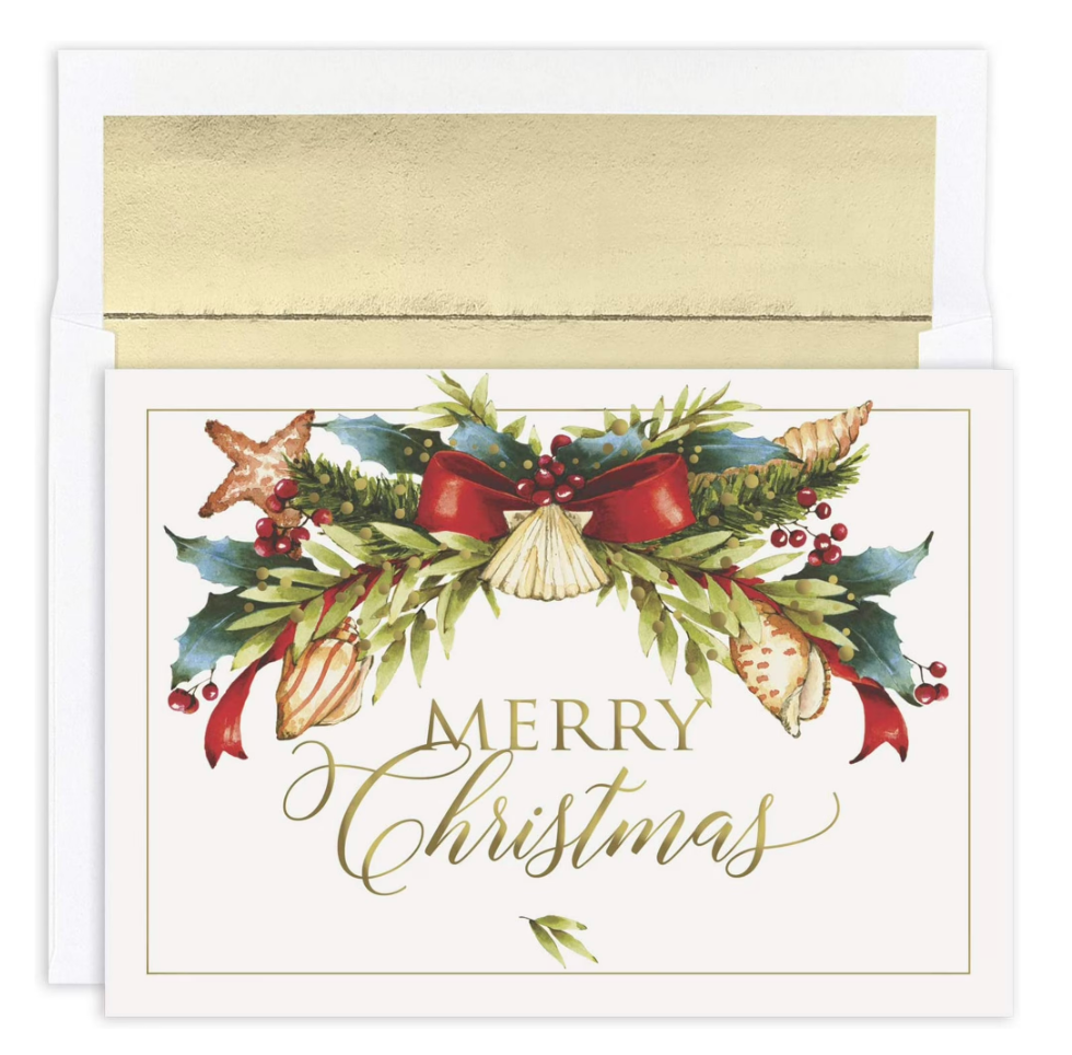 Seaside Swag Boxed Holiday Cards