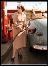 Woman Pumping Gas Birthday