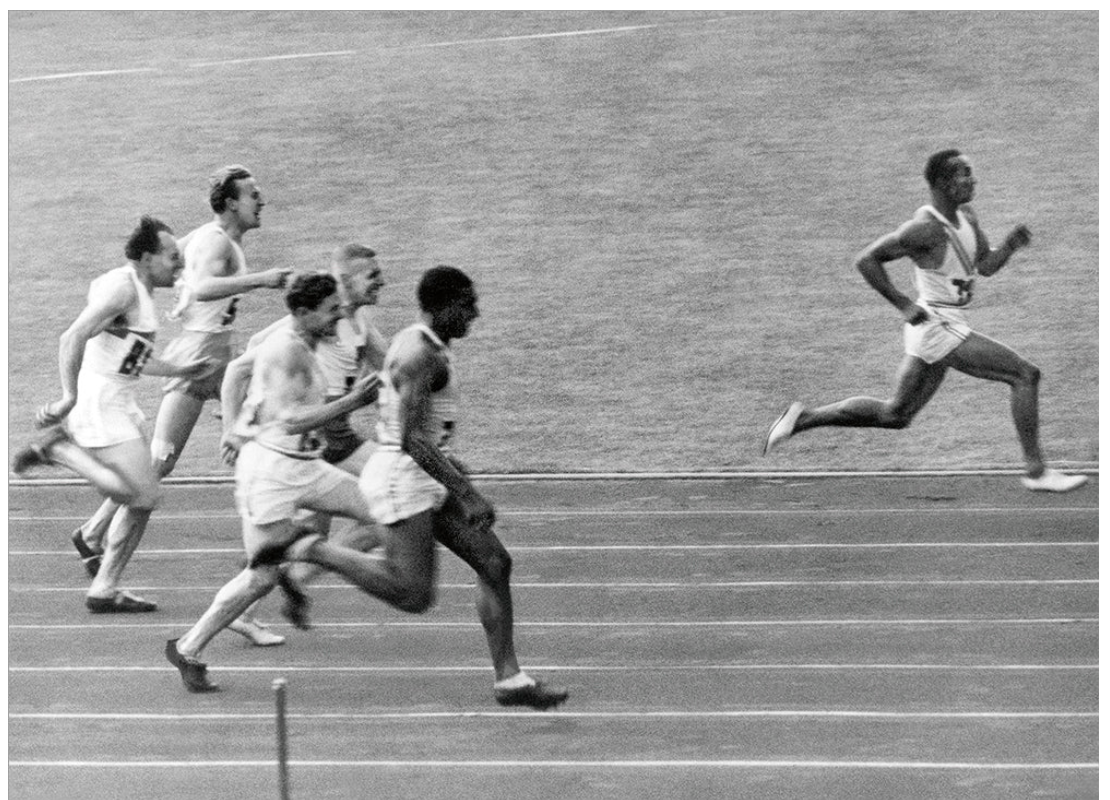 Jesse Owens Wins Race Birthday