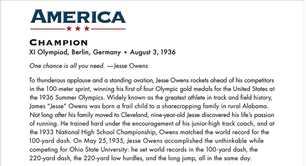 Jesse Owens Wins Race Birthday