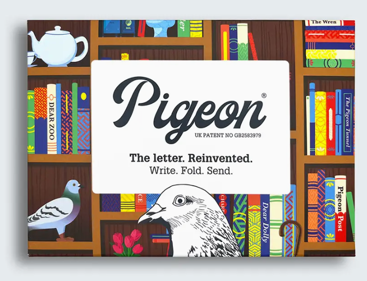 Bookstore Pigeon Folding Stationery Letter Pack