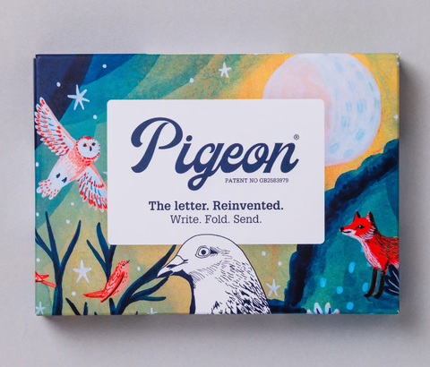 Harvest Moon Pigeon Folding Holiday Greeting Cards, 6-Pack