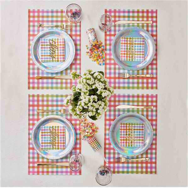 Paper Placemats - Gingham