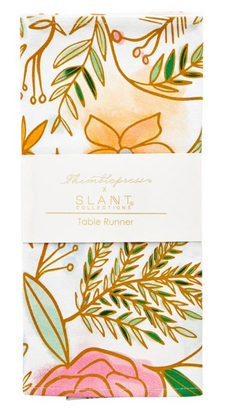 Fabric Table Runner - Dried Flowers