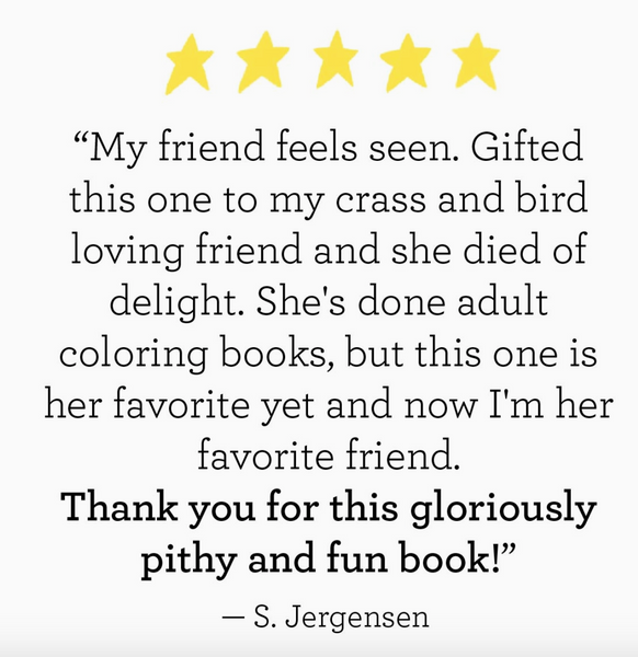 30 Dirty Birdies: An Adult Coloring Book