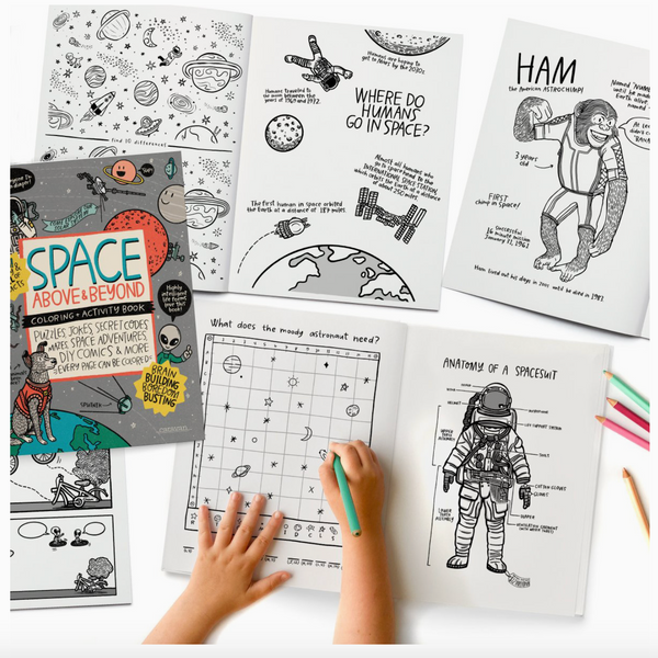 Space, Above & Beyond Coloring, Activity, Jokes, Diy + More