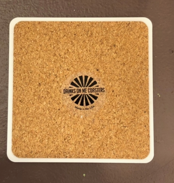 Coaster Lucky Son of A Bitch | Funny Gift | Home Bar Decor