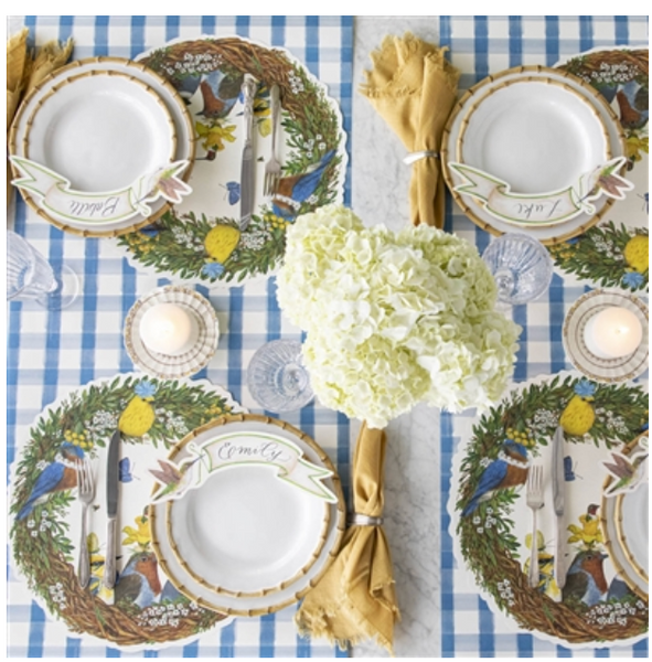 Songbird Wreath Placemat Die Cut Wreath Placemat