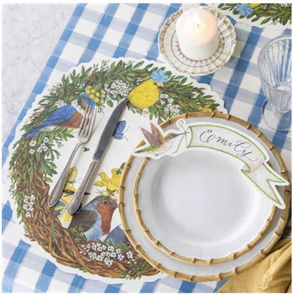 Songbird Wreath Placemat Die Cut Wreath Placemat