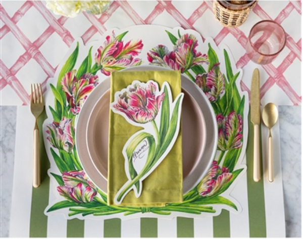 Die-cut Parrot Tulip Placemats