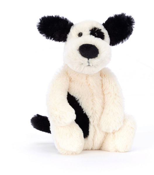 Bashful Black & Cream Puppy Little (Small)