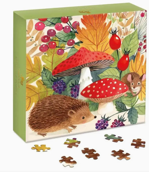 Enchanted Garden Hedgehog and Mushroom Puzzle