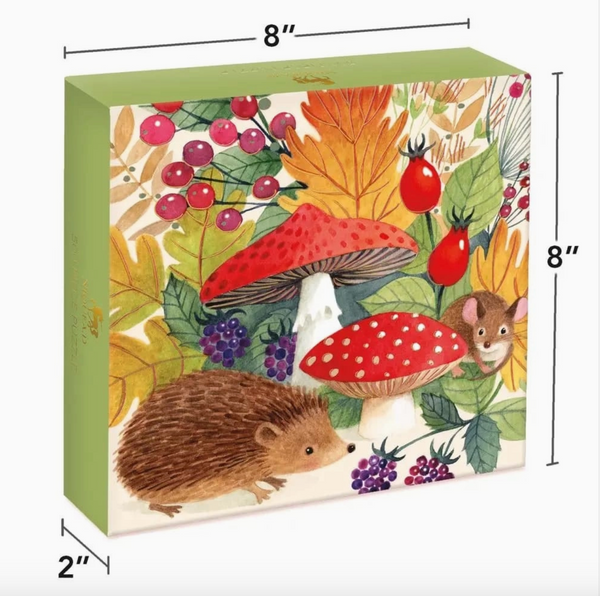 Enchanted Garden Hedgehog and Mushroom Puzzle